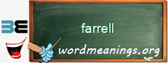 WordMeaning blackboard for farrell